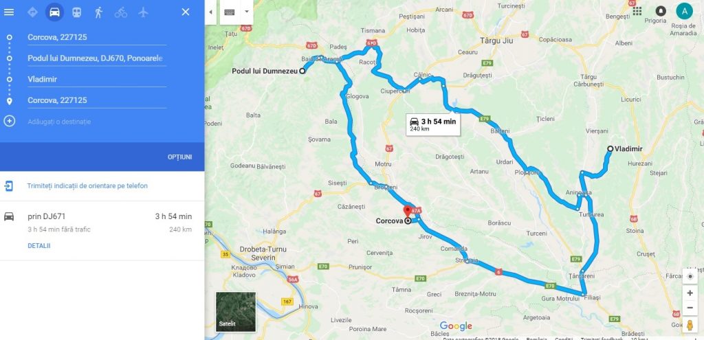 De la Corcova la Podul lui Dumnezeu si la Casa memoriala Tudor Vladimirescu