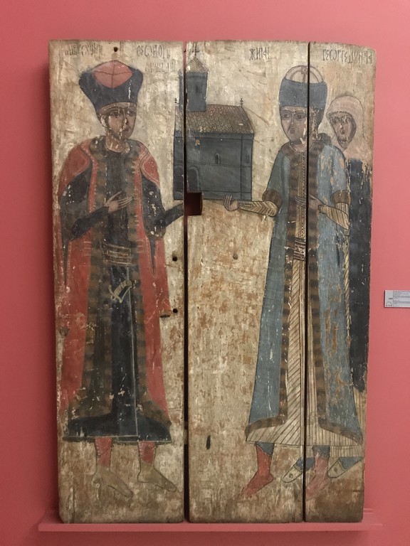 tabloul votiv a lui Tudor Vladimirescu de la biserica din Prejna