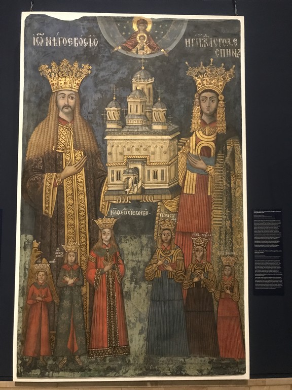 tabloul votiv al voievodului Neagoe Basarab din Manastirea Argesului, Muzeul National de Arta