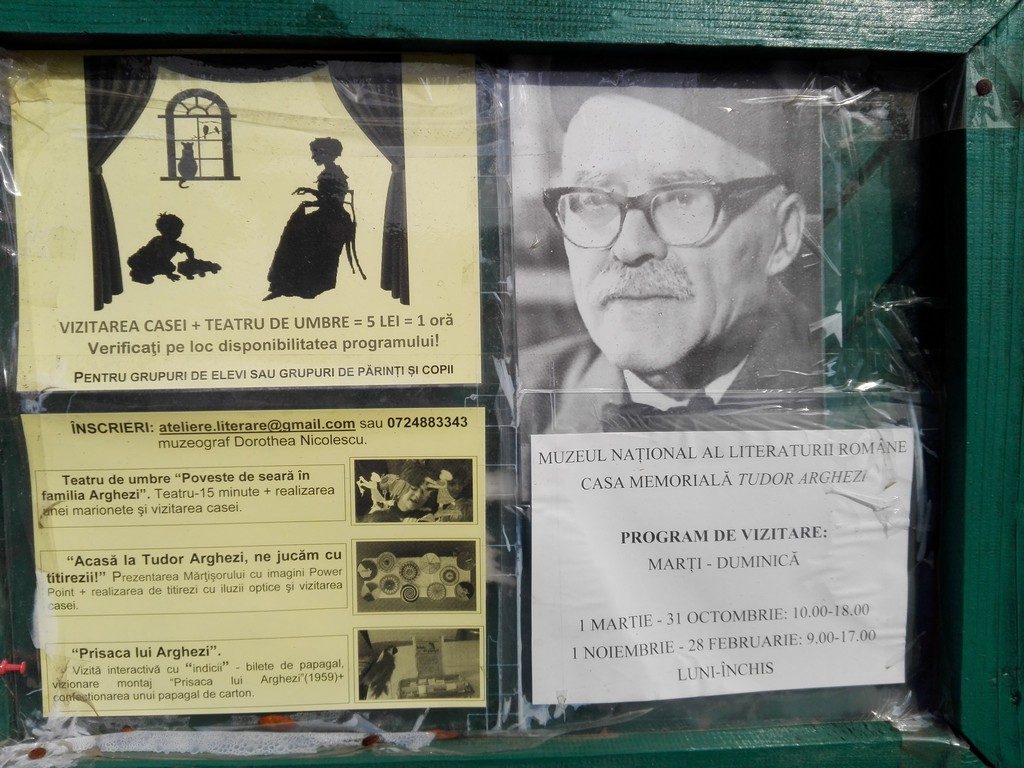 Casa memoriala Tudor Arghezi, obiective turistice Bucuresti