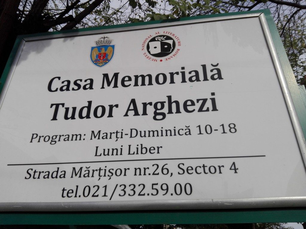Casa memoriala Tudor Arghezi, obiective turistice Bucuresti