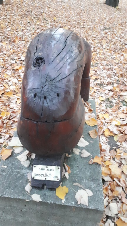 Parcul Central Pucioasa, obiective turistice Dambovita, Romania, sculpturi in lemn